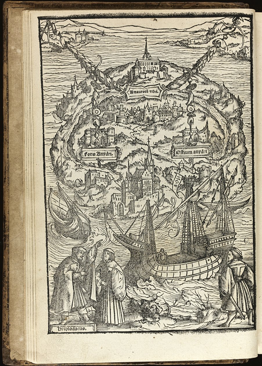 Utopia par Thomas More, 1518 - Ambrosius Holbein
