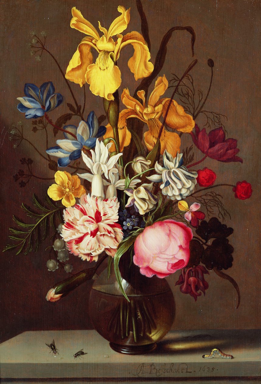 Un vase de fleurs, 1635 - Ambrosius the Younger Bosschaert
