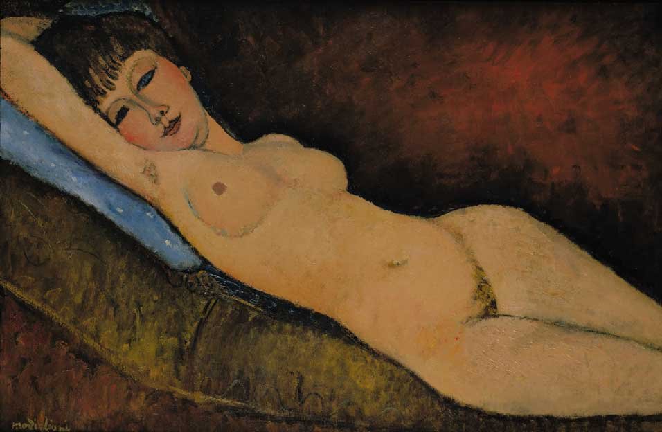 Nu couché au coussin bleu - Amedeo Modigliani