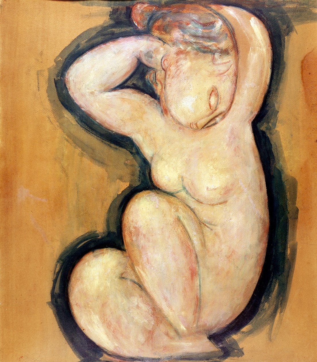 Caryatide, vers 1913-14 - Amedeo Modigliani