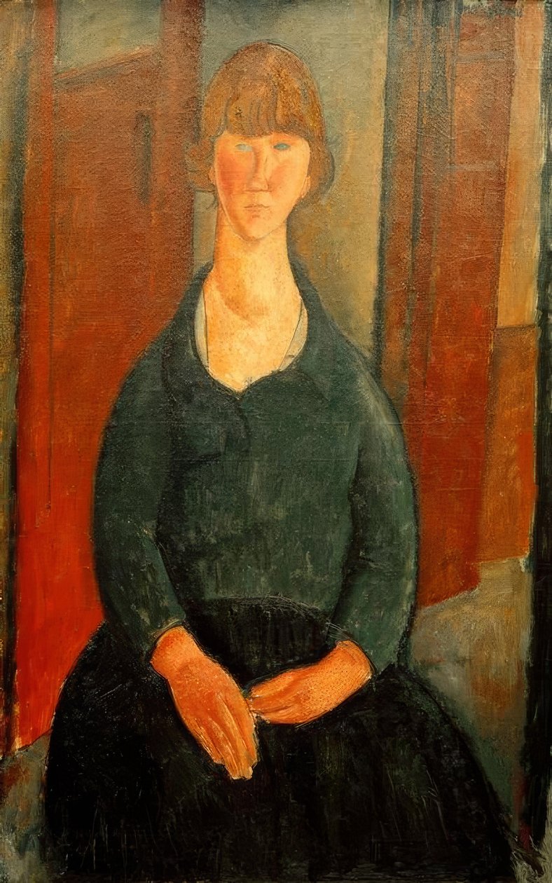 La fille aux fleurs - Amedeo Modigliani