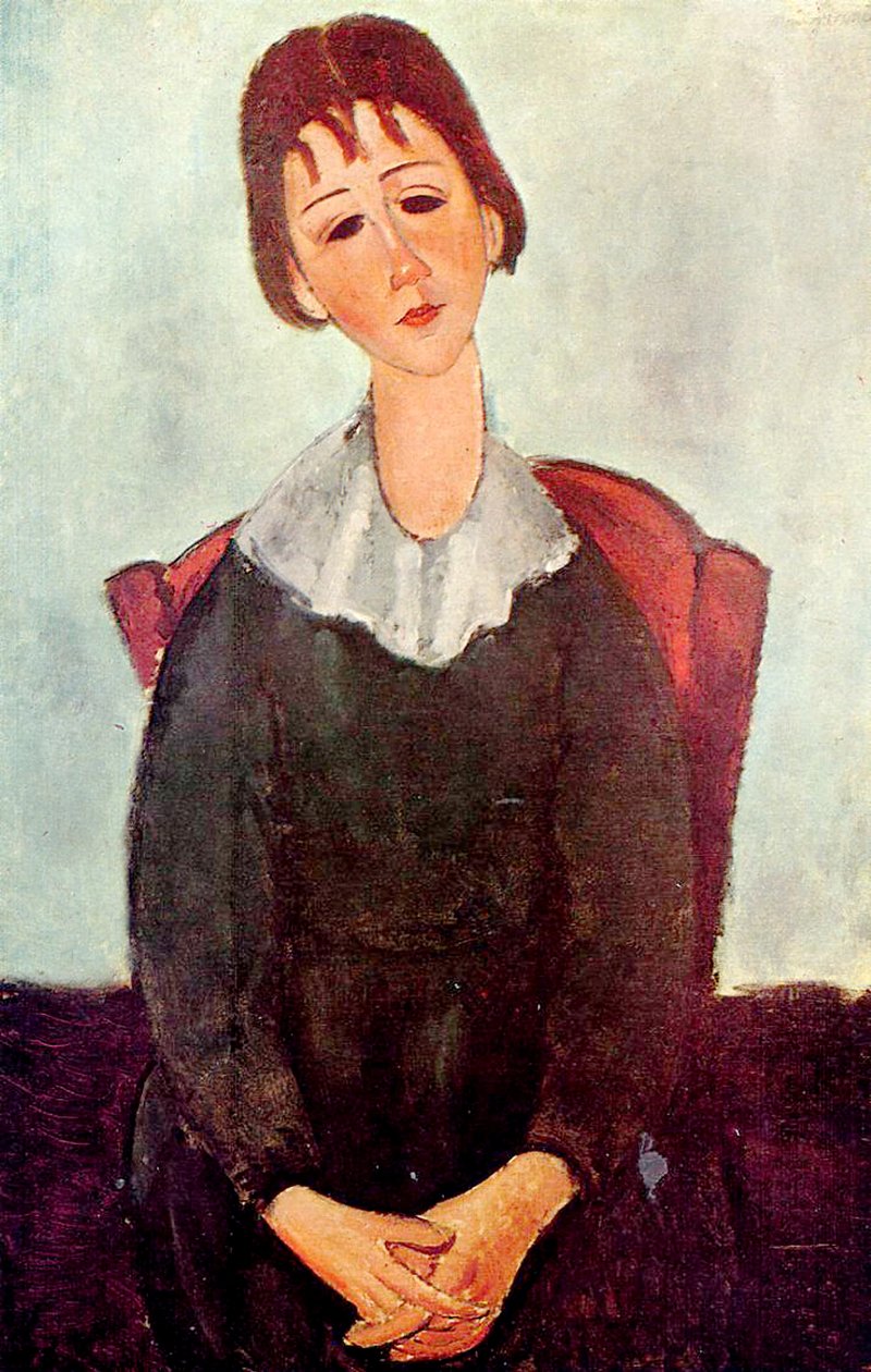 Fille en noir, 1918 - Amedeo Modigliani