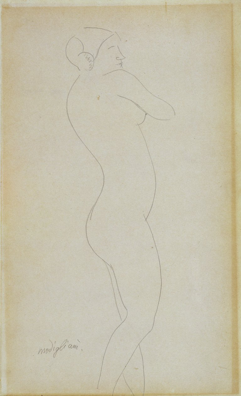 Fille nue debout - Amedeo Modigliani