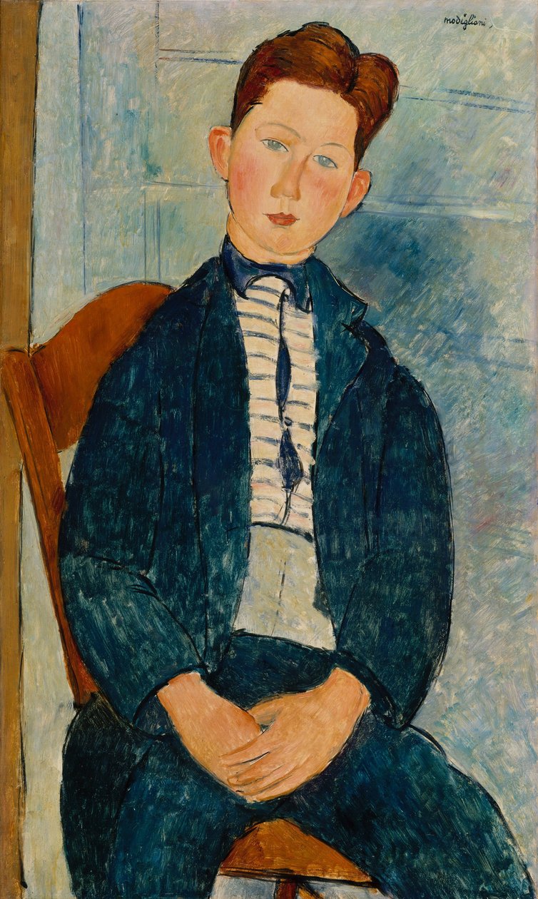 Garçon en pull rayé, 1918 - Amedeo Modigliani