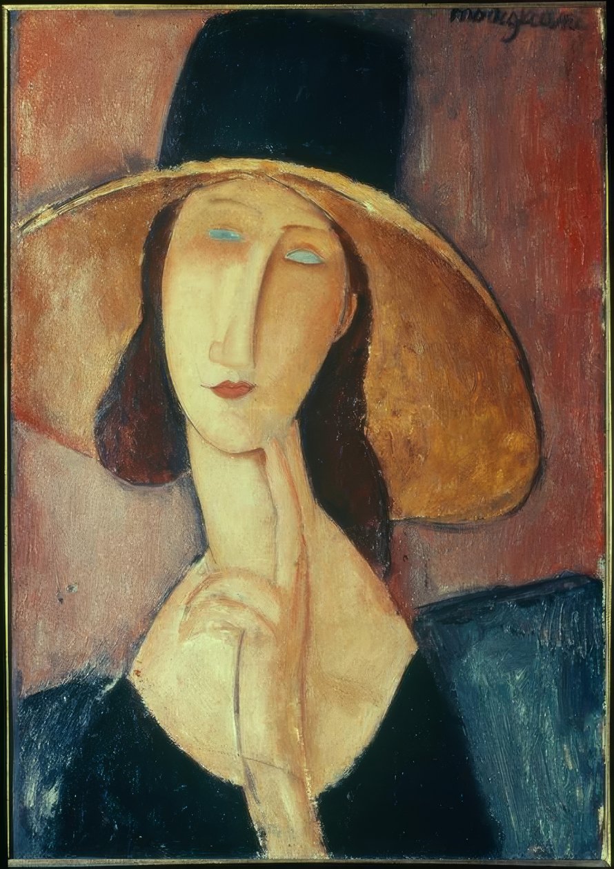 Femme au grand chapeau - Amedeo Modigliani