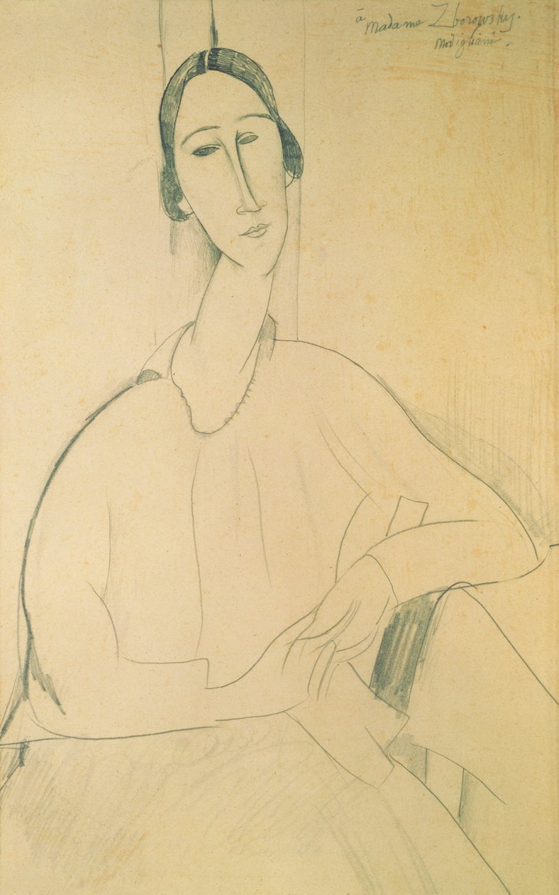 Hanka Zborowska, c.1917 - Amedeo Modigliani