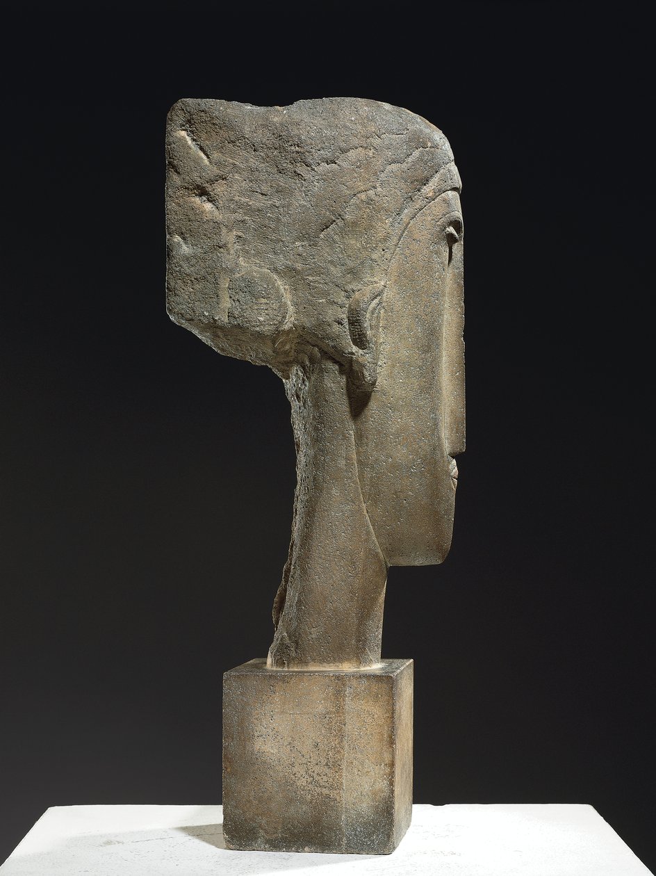 Tête, vers 1910-12 (calcaire) - Amedeo Modigliani