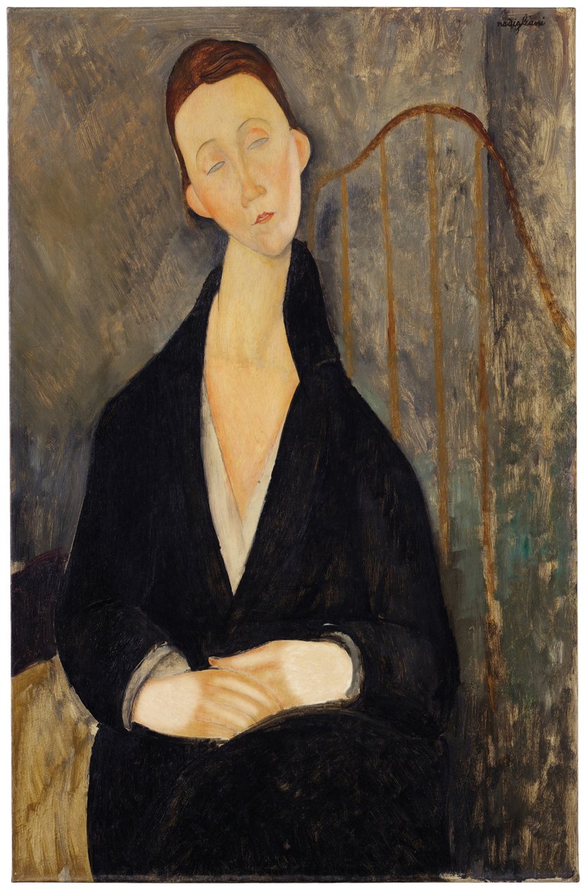 Lunia Czechowska (à la robe noire) - Amedeo Modigliani
