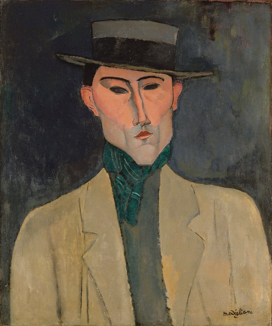 Homme avec un chapeau - Amedeo Modigliani