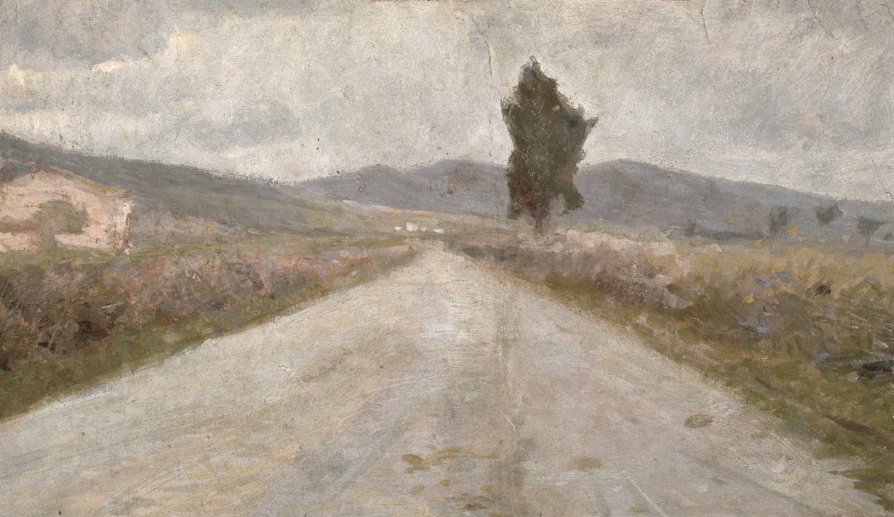 La route toscane, c.1899 - Amedeo Modigliani