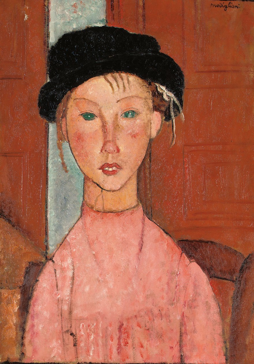 Jeune fille en béret, 1918 - Amedeo Modigliani