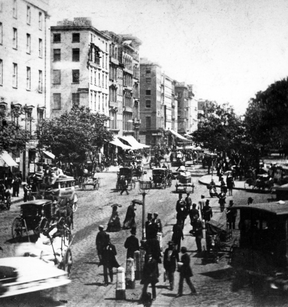 Vue sur Broadway depuis le musée de Barnum, vers 1860 - American Photographer