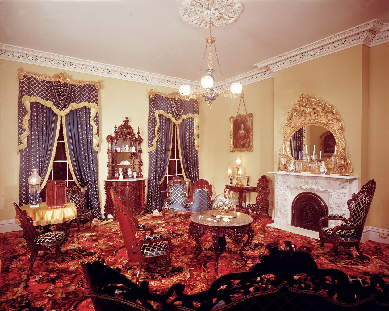 Intérieur de style Belter (1850-60) - American School