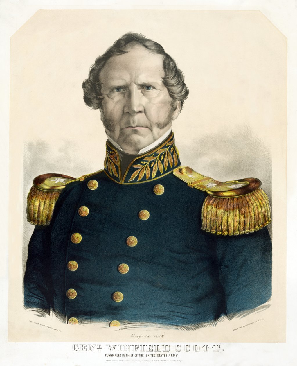 Général Winfield Scott, Commandant en chef de l