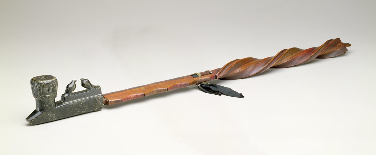 Tige de pipe, Chippewa, vers 1850 - American School