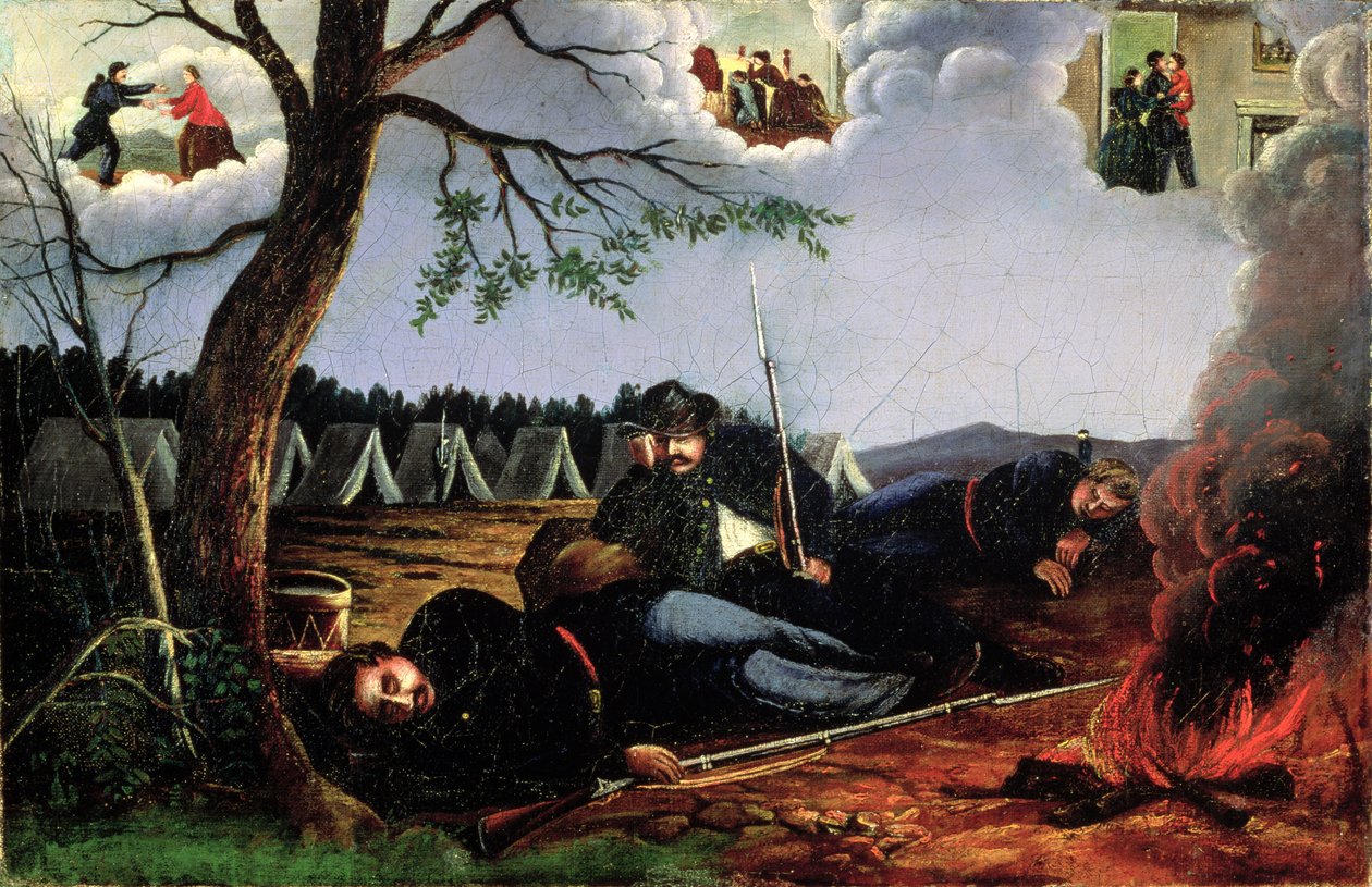 Le rêve du soldat, c.1865 - American School