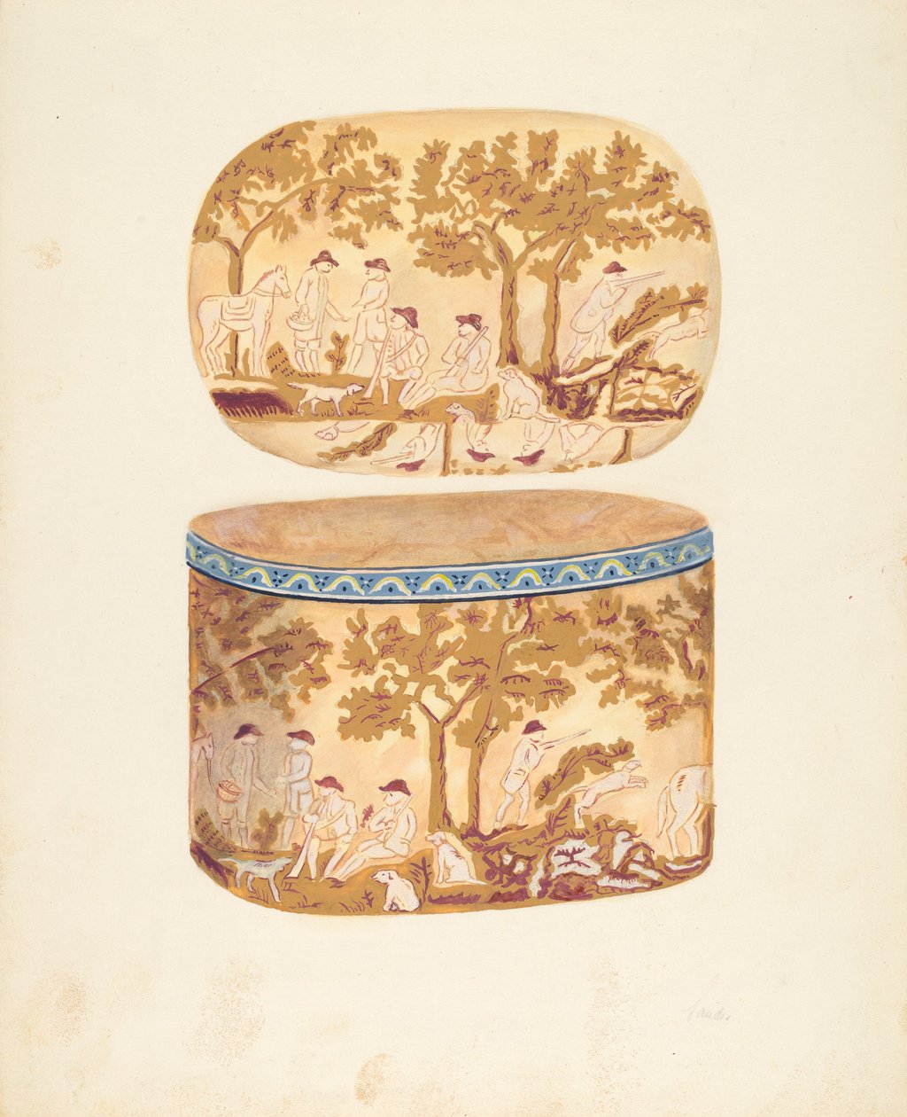 Boîte à chapeaux - American 20th Century