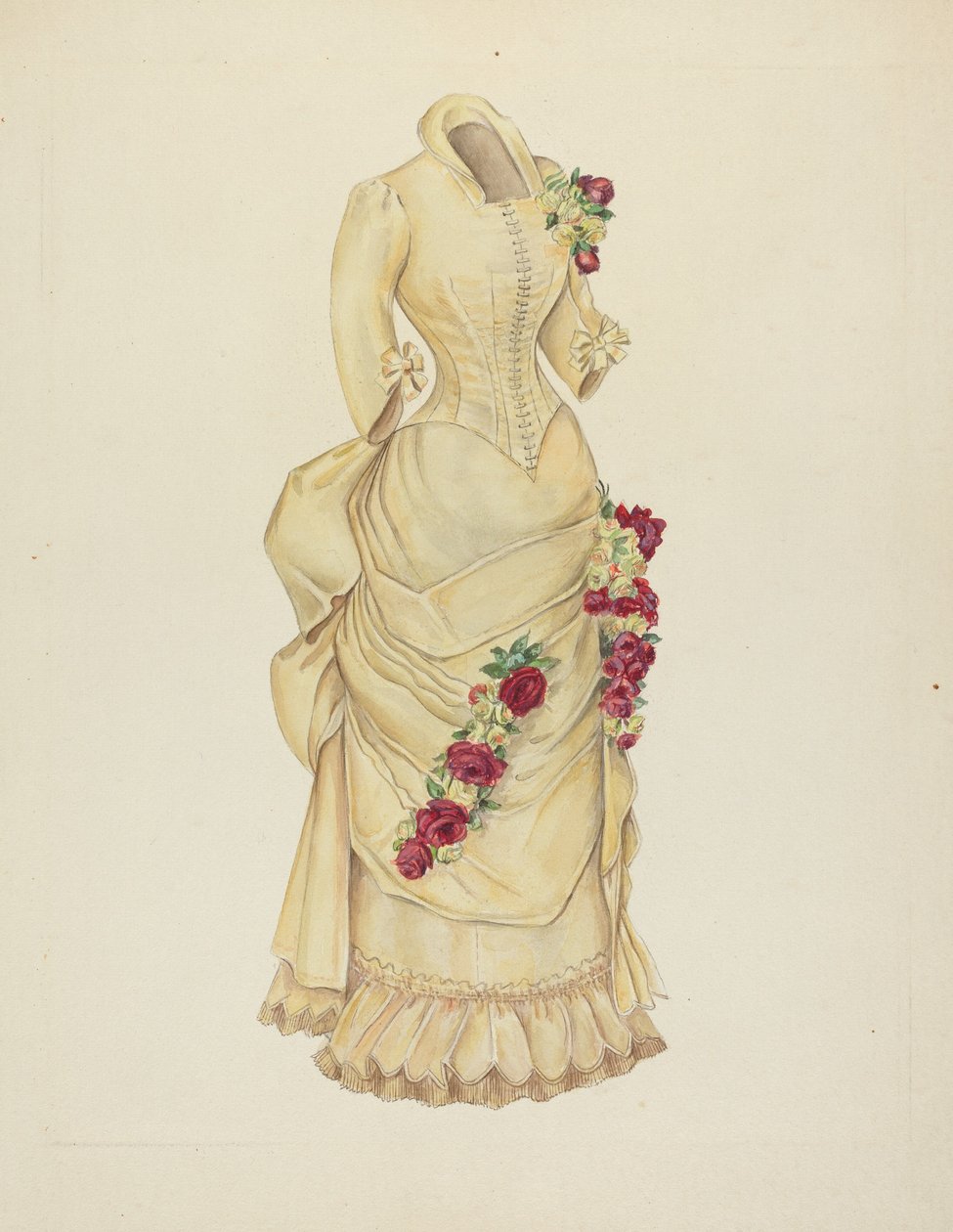 Robe à tournure - American 20th Century