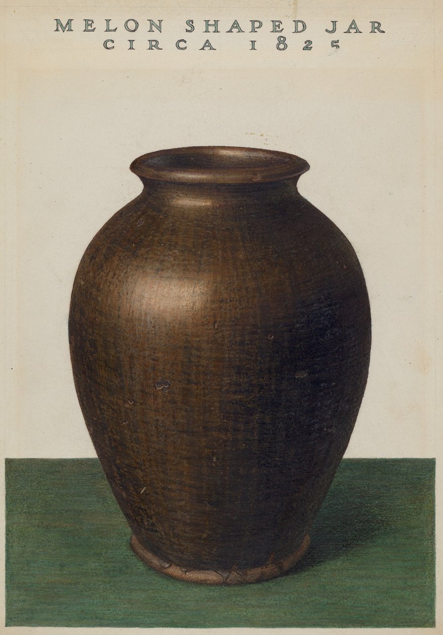 Pot en forme de melon - American 20th Century