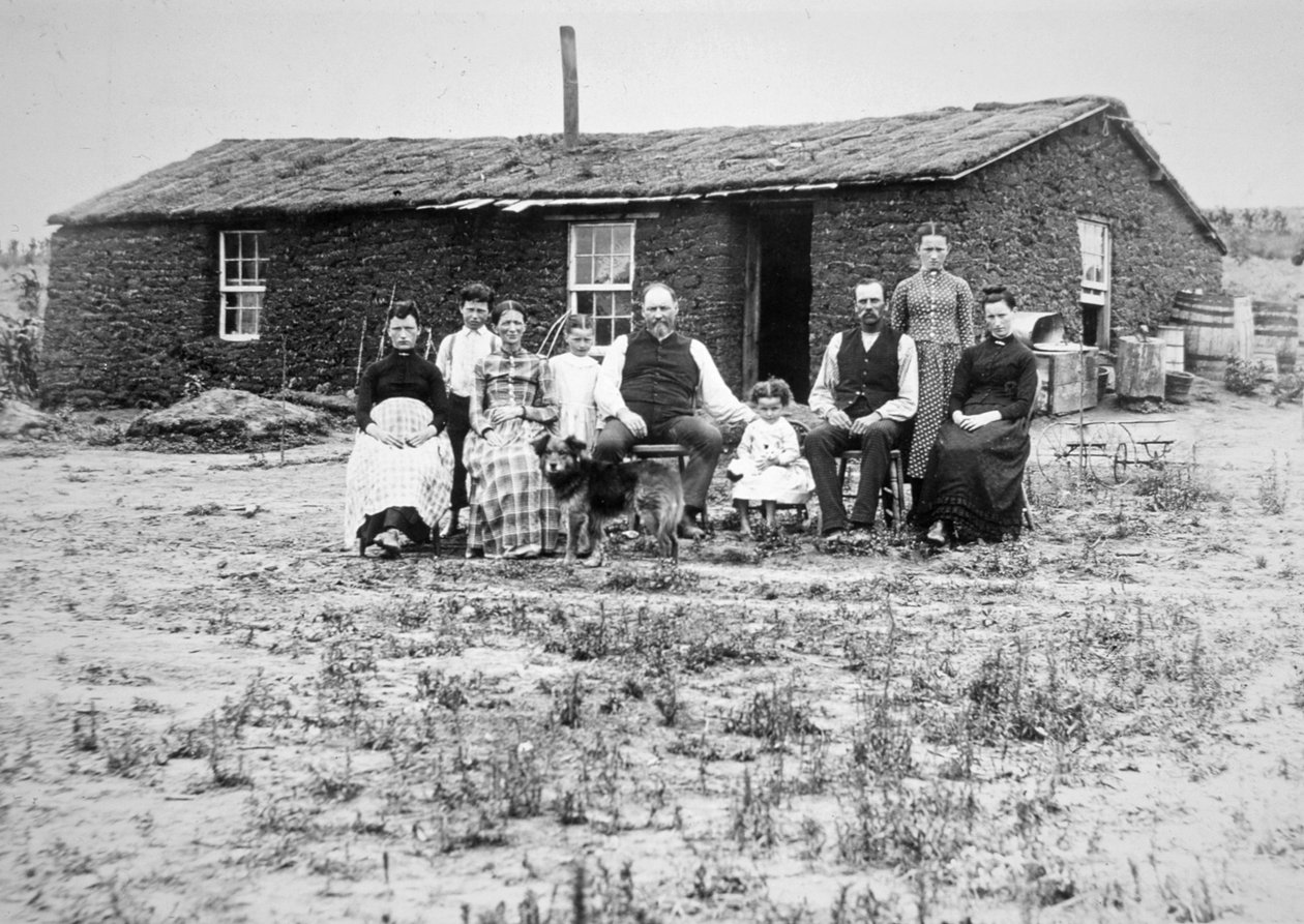 Famille de pionniers américains, vers 1888 - American Photographer