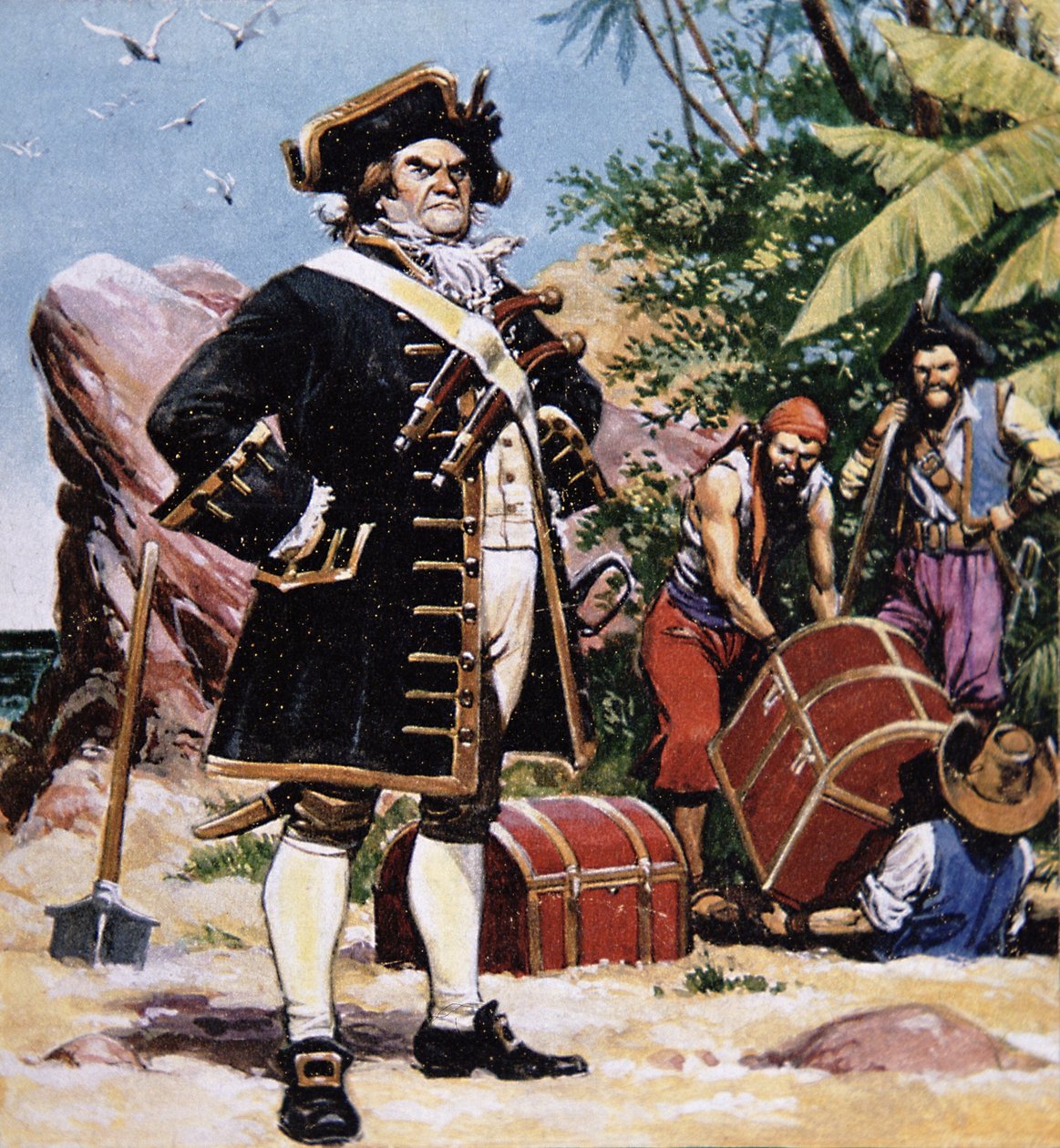 Chef pirate enterrant un trésor - American Photographer