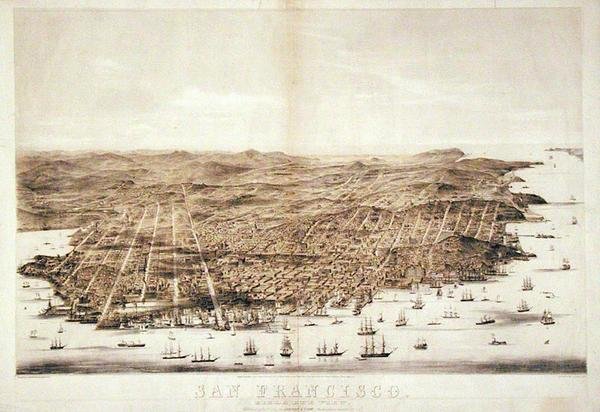 Vue aérienne de San Francisco - American School