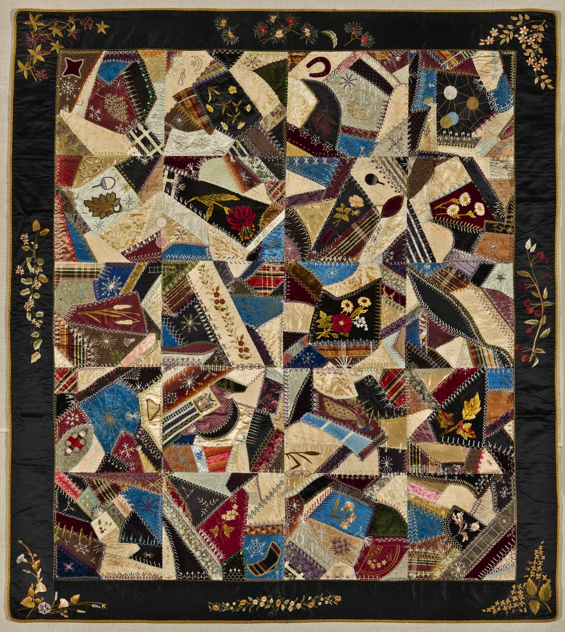 Crazy Quilt, c.1875-1900 - American School