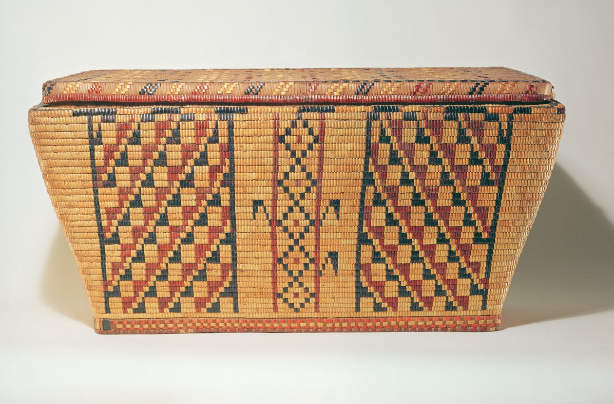 Panier géométrique des Eastern Woodlands - American School