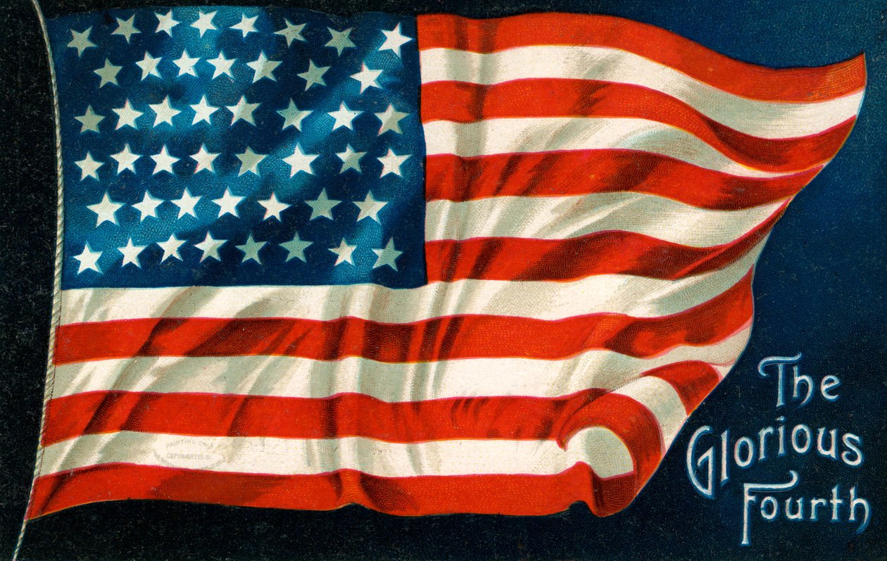 Drapeau Américain du Quatre Juillet - American School