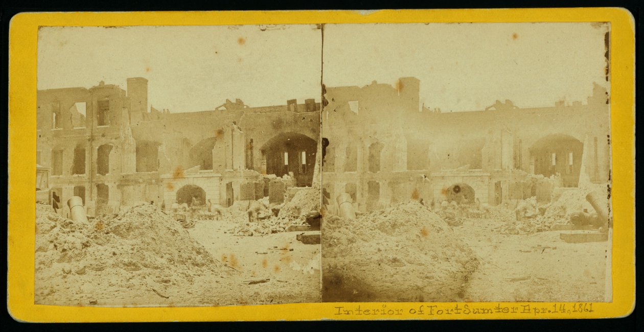 Intérieur de Fort Sumter - American School