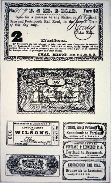 Billets de train - American School