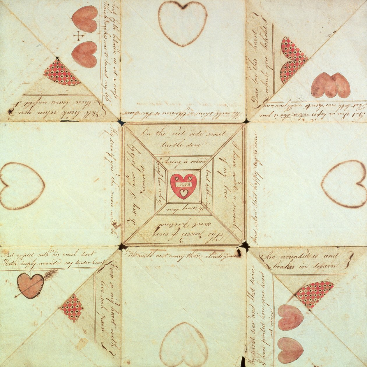 Rebus Valentine, c.1760 - American School