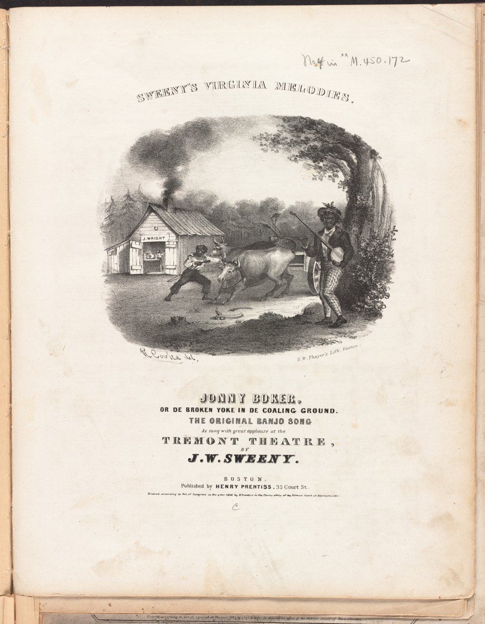 Mélodies de Virginie de Sweeny, vers 1840 - American School