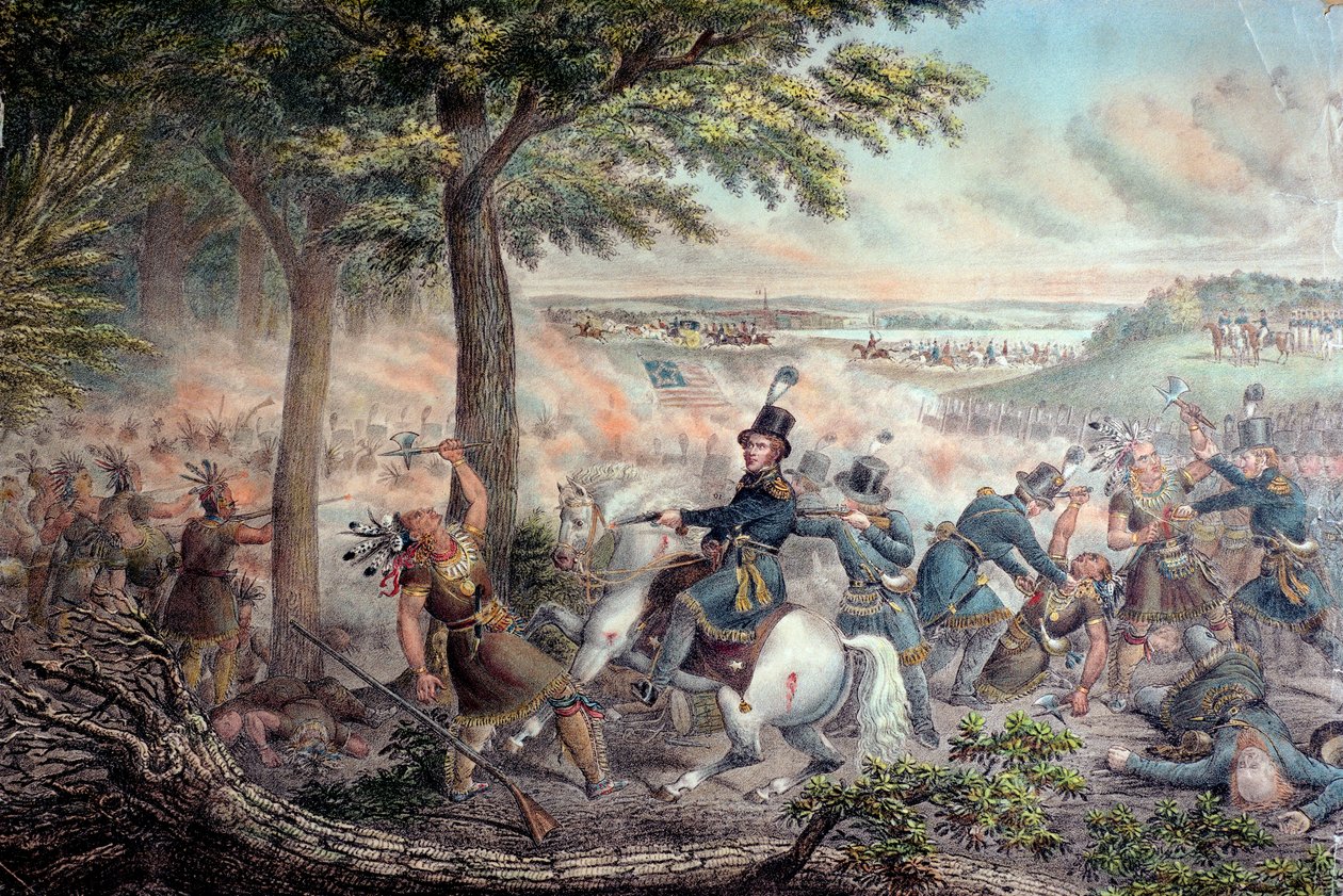 La bataille de la Tamise en 1813 - American School