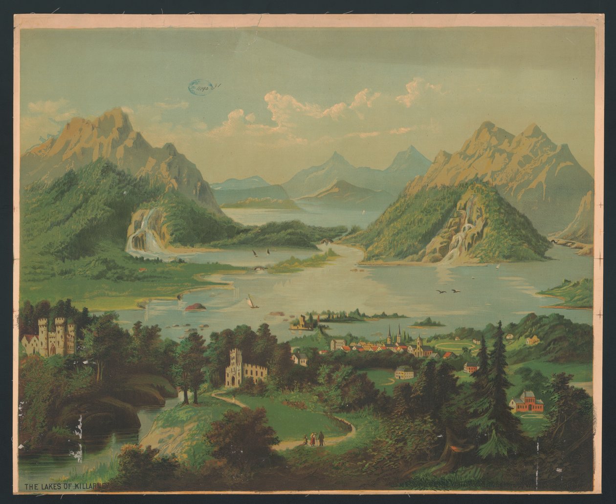Les lacs de Killarney, c.1878 - American School