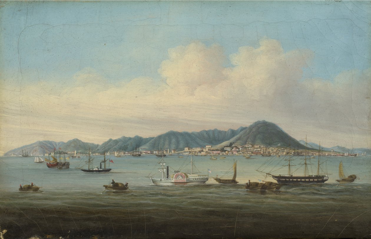 Vue de Hong Kong, 1850 - American School