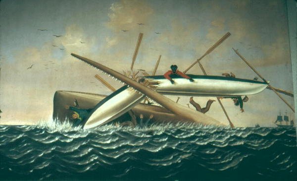 Baleine attaquant une chaloupe - American School