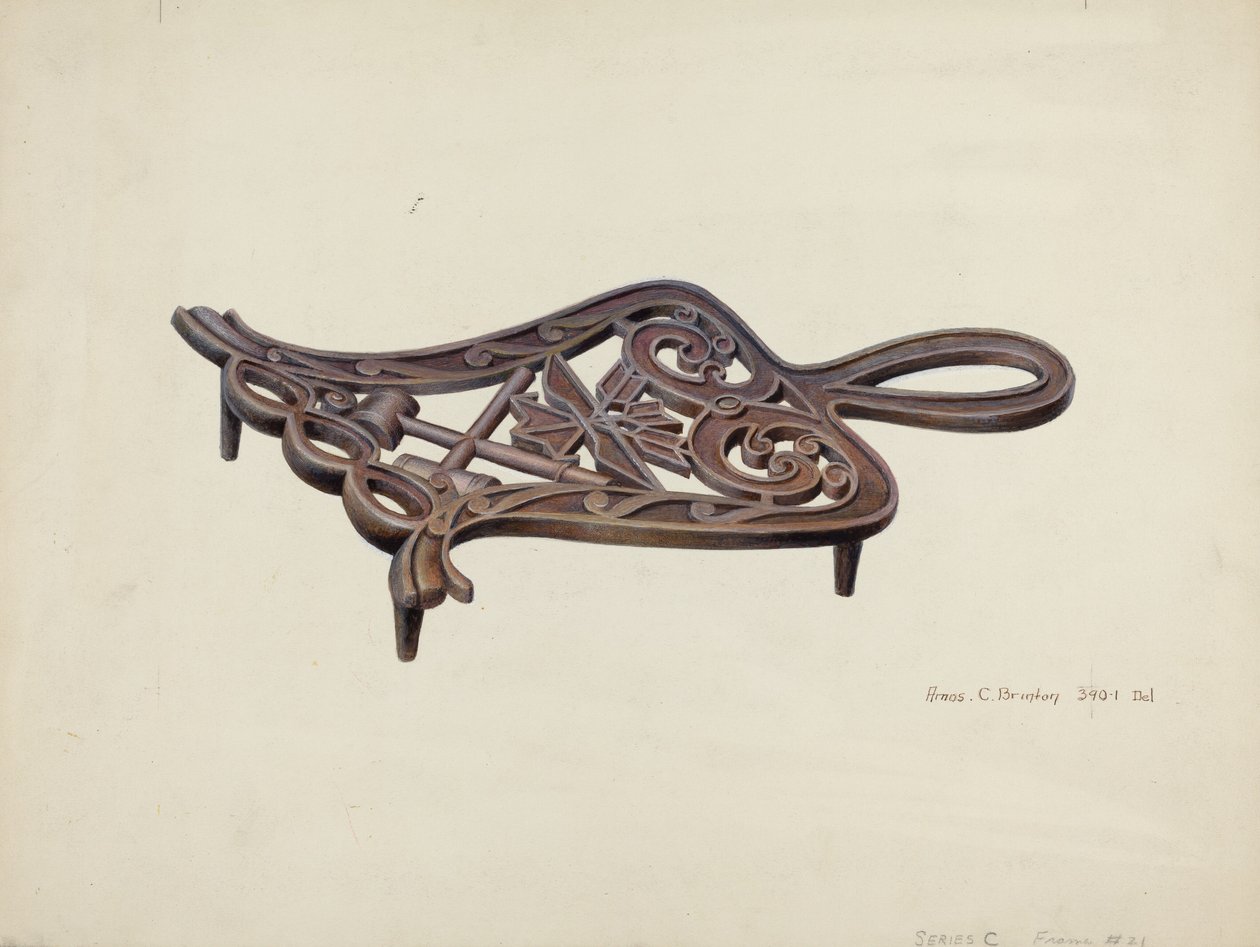 Support de fer plat - Amos C. Brinton