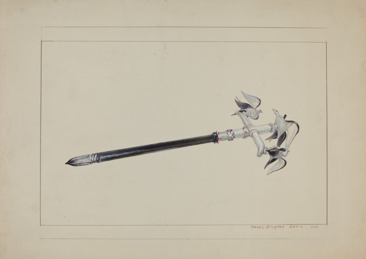Stylo en verre - Amos C. Brinton