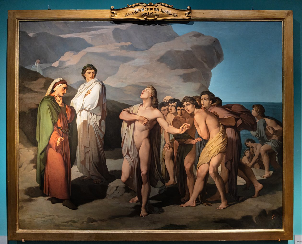 Dante et Casella - Amos Cassioli