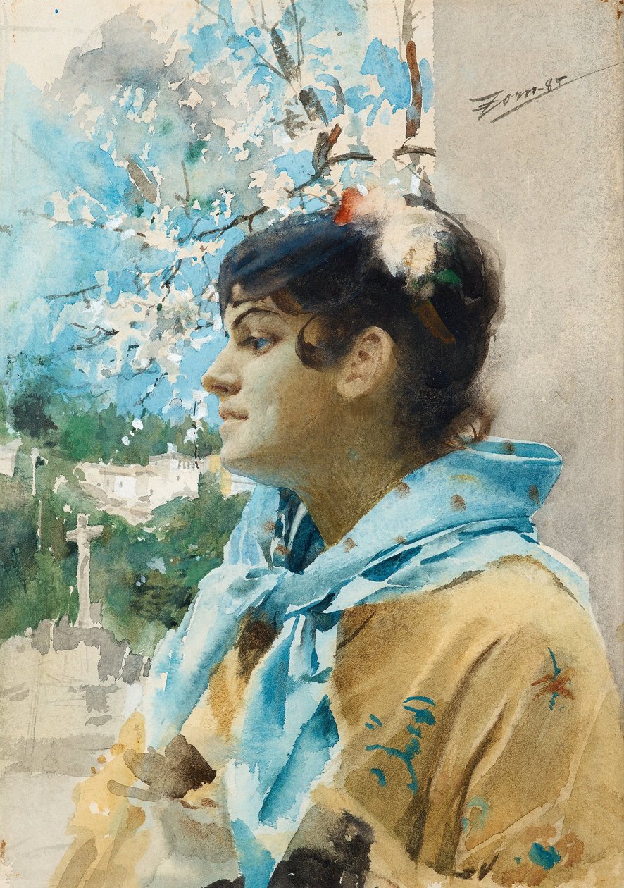Espagnole de profil I - Anders Leonard Zorn