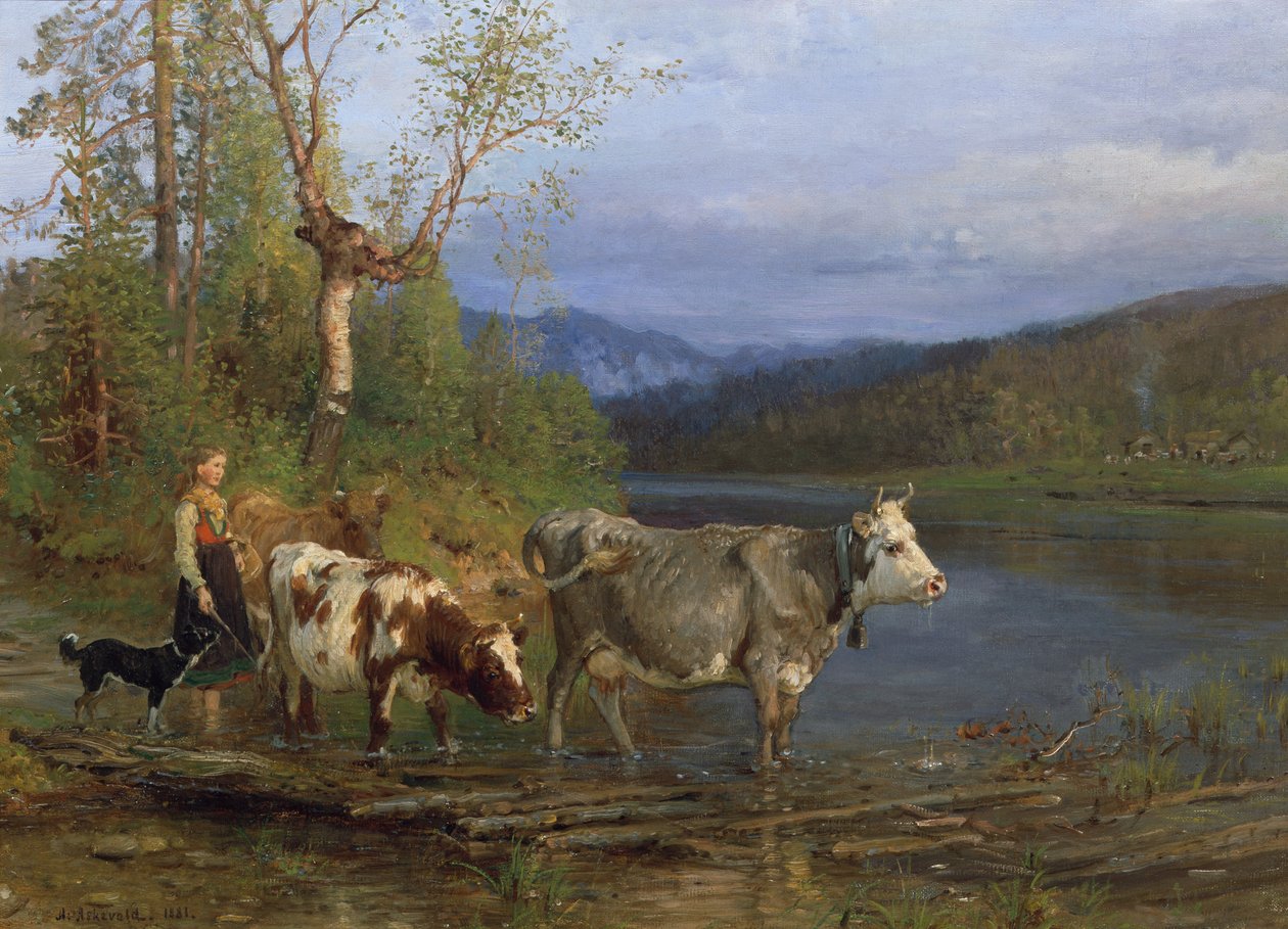 Laitière avec vaches - Anders Askevold