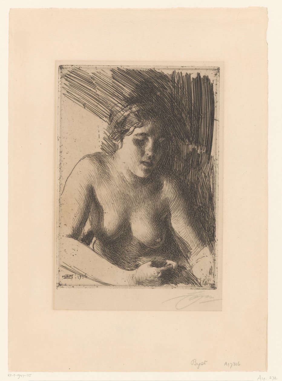 Buste - Anders Leonard Zorn (signed by artist)