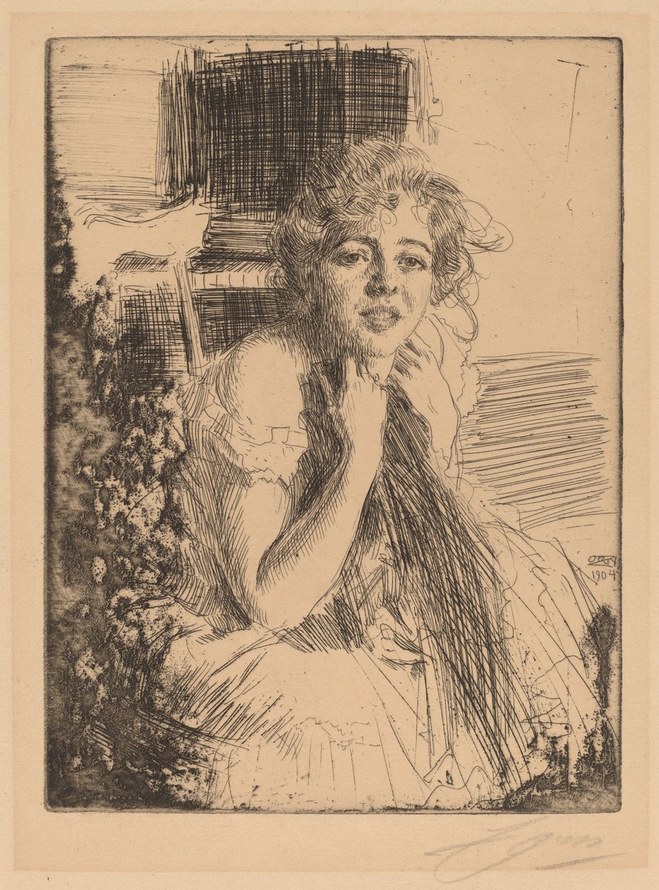 Emma Rasmussen, 1904 - Anders Leonard Zorn