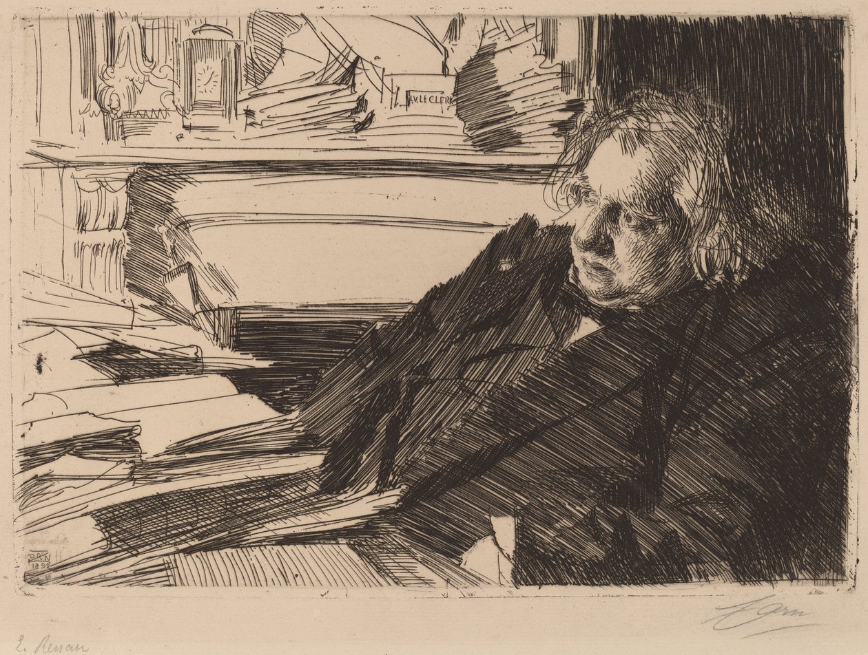 Ernest Renan, 1892 - Anders Leonard Zorn