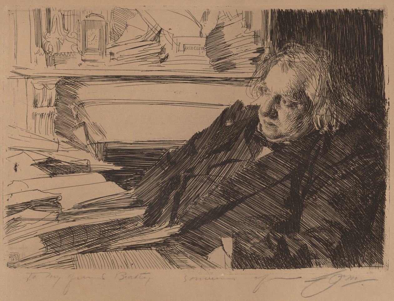 Ernest Renan, 1892 - Anders Leonard Zorn