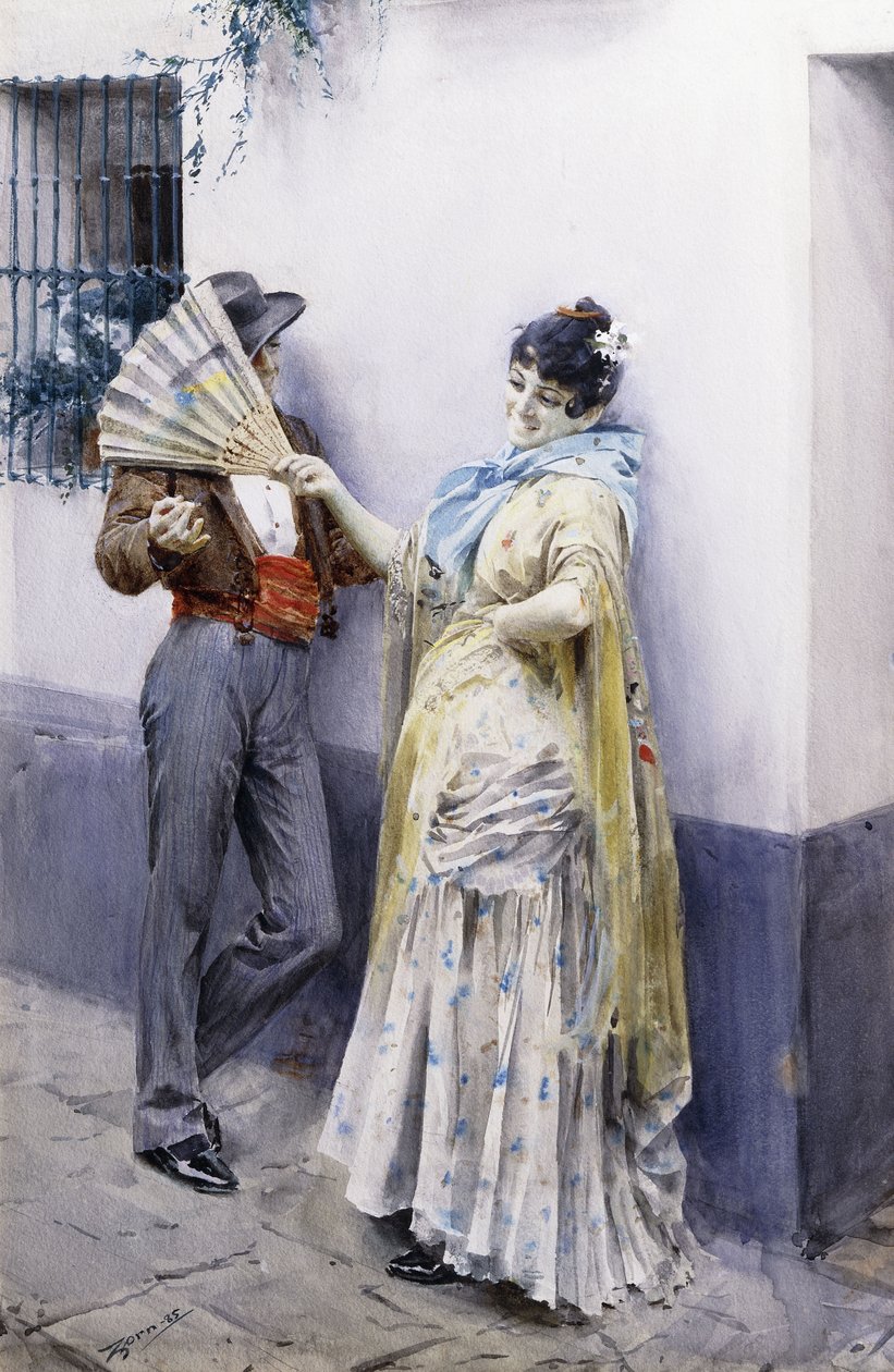Flirtation, 1885 - Anders Leonard Zorn
