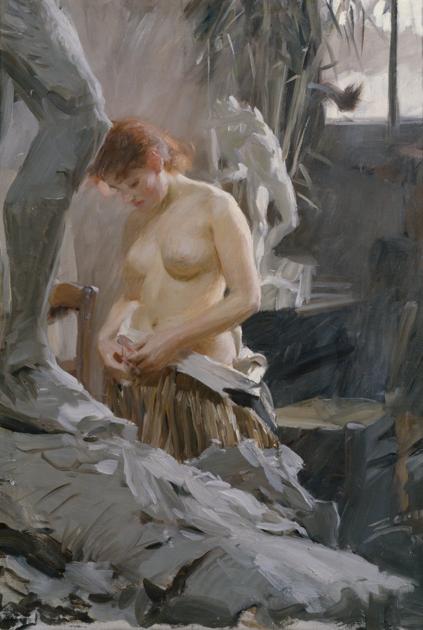 Dans le studio de Wickstrom - Anders Leonard Zorn