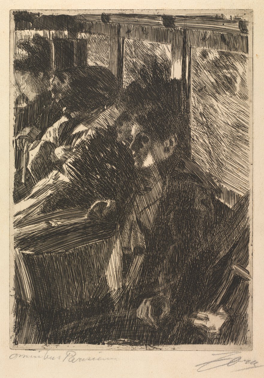 Omnibus, 1892 - Anders Leonard Zorn