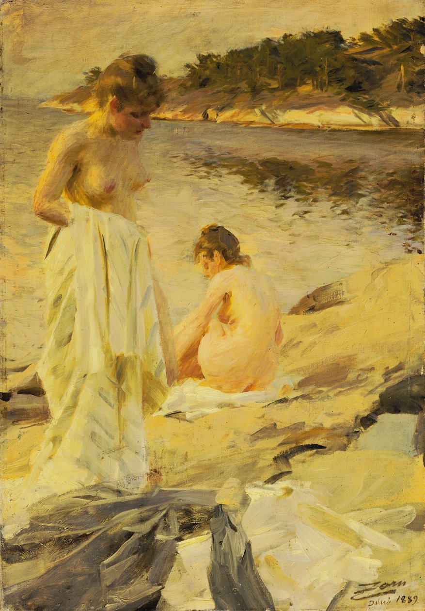 Les Baigneuses, 1889 - Anders Leonard Zorn